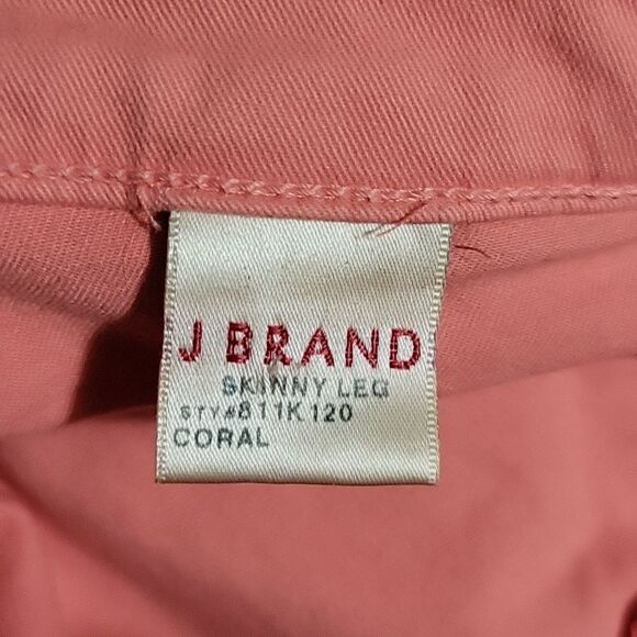 * * J BRAND coral skinny leg jeans Final Discount - Picture 7 of 7